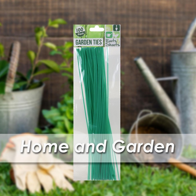 VFM - Garden Ties 100Pk Green Gardening Tools Accessories Gardening