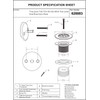 Artiwell Trip Lever Tub Trim Kit Set With Trip Lever