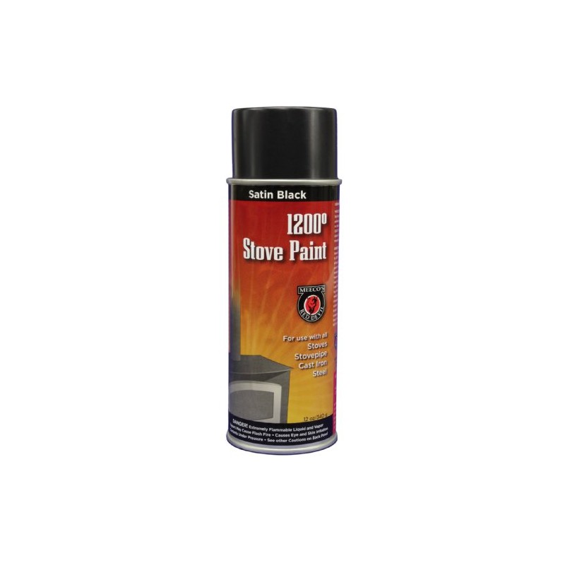 MEECO'S RED DEVIL 12 Oz Satin Black High Heat Spray