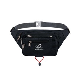 Waterfly Bum Bag Fanny Pack for Men Women Large Waist Pack with Multi Pockets for Running Hiking Camping Workout Cycling