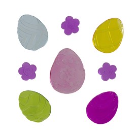 Northlight 8-Piece Easter Egg Spring Gel Window Clings