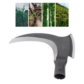 High Manganese Steel Scythe Multifunctional Mowing Cutting Trees Sickle for Gardening Tools - Double Sickle (Single Cutter Head)