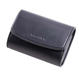 DEGNER DSB-12 Synthetic Leather ETC Case Motorcycle Leather ETC Case Compatible with Separate Antenna ETC Black, Black, Simple