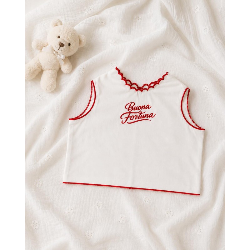 LaVelahome Camicia della Fortuna Neonato Made in Italy Camicino, 100%