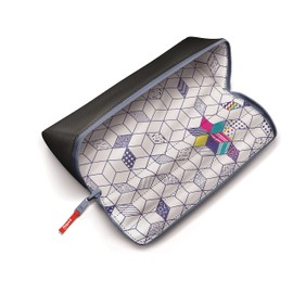 Maped - Pencil case XXL Basic - with XXL Opening: Easy to find and Remove pens - Resistant Polyester - can be Painted with Coloured and Felt tip pens - Large Zip - Black