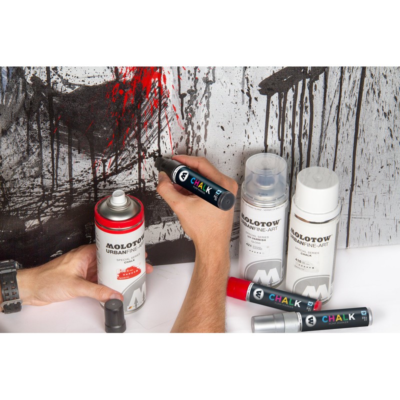 Molotow Chalk Pump Marker 4-8mm Chisel Metallic Silver