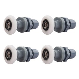 Qikuver Shower Cubicle Rollers, Sliding Door Rollers, Replacement Parts, Shower Cubicles, Glass Door Rollers, Pack of 4 Replacement Rollers for Shower Door, Rollers, Shower Cubicles, Rollers, Bathroom