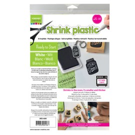 Vaessen Creative Schrumpffolie A4 Weiß 25pcs, 21 x 29.8 x 0.3 cm