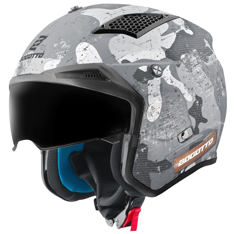 Bogotto Radic Camo 22.06 Helmet, Matte White, S