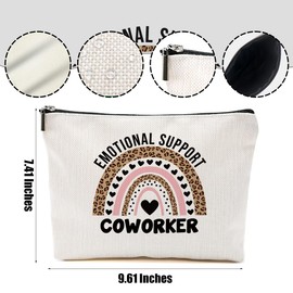 DHKG Appreciation Gifts for Coworkers, Makeup Bag, Funny Cosmetic Bags Motivational Makeup Pouch, Work Gifts Going Away Gift for Employee Coworkers Office Nurse Teacher Medical Colleague