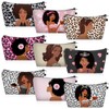 Chunful 9 Pcs Black Girl Makeup Bag African American Make