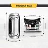 Chrome Exterior Rear with Rod Clips Tailgate Door Handle and