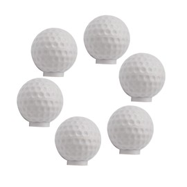 ZILucky Set of 6 Golf Ball Drawer knobs, Ball Sports Party Theme Home Decor, Drawer Pulls Handles for Dresser Cupboard Wardrobe Cabinet Kitchen Knobs (Golf Ball)