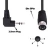 YARCHONN 3.5mm to MIDI Din 5Pin Male Cable 90 Degree