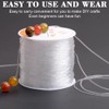 Quesuc 2pcs Elastic Polyester Thread for Bracelets and Crafts 0.7mm