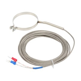 60mm Stainless Steel Thermocouple 0‑400°C K Type Temperature Sensor Thread for Industry5m / 16.4ft
