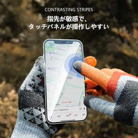 ZVCXOE Outdoor Gloves, Fishing Gloves, Cold Protection, Men's, 2-Finger Gloves, Fleece Lined, Anti-Slip, Knit Touch Panel Compatible, Cycling Gloves, Thermal Gloves, Fishing Gloves, Bicycle,