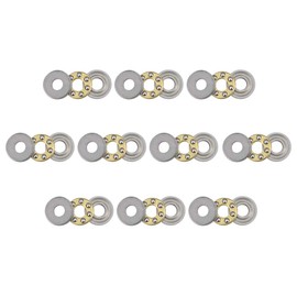sourcing map F3-8M Thrust Ball Bearings 3mm x 8mm x 3.5mm Chrome Steel Single Direction 10pcs