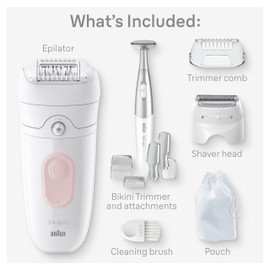Braun Braun Silk-pil 5 Epilator, Wet & Dry, Lasting Smooth Skin, SE5-230