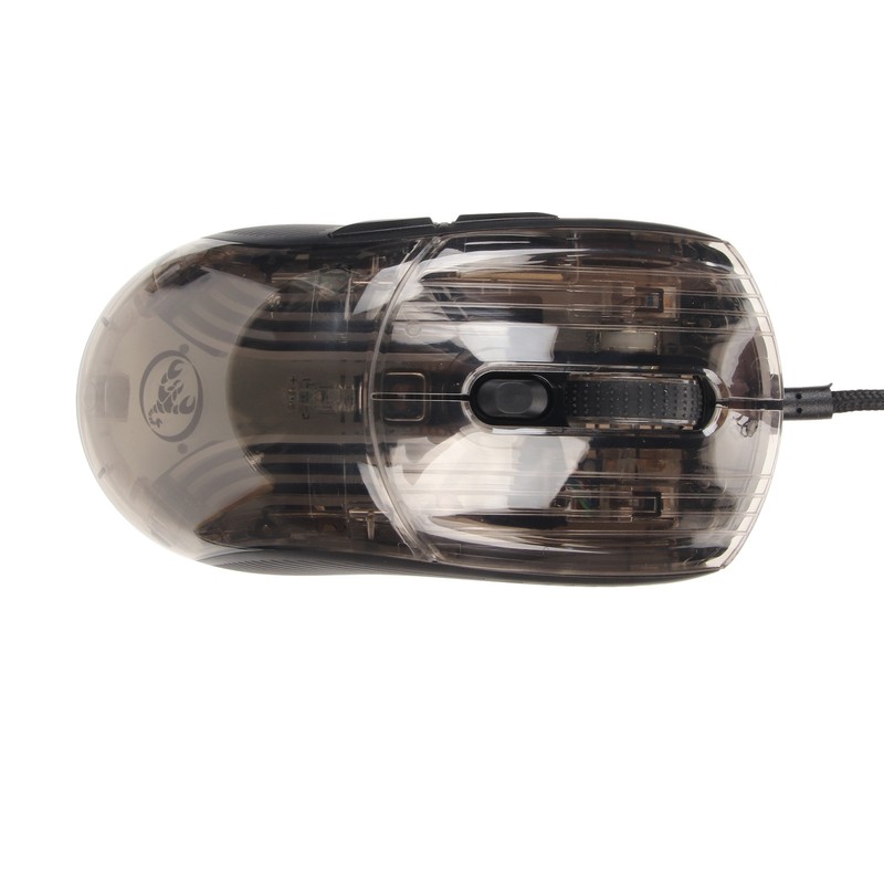 Wired Mouse Transparent Shell RGB Backlit Adjustable DPI Programmable Keys