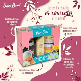 Set Cuidado de la Piel Bam Boo! Lifestyle 4 pzas (Crema Coco c/ Exfoliante Vainilla)