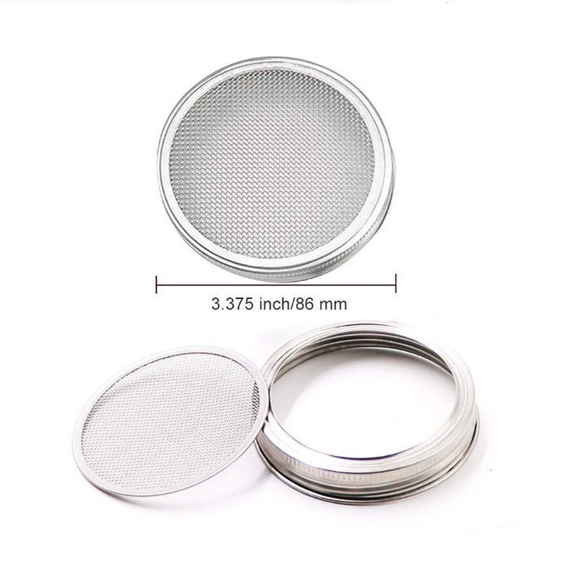 Sprouting Jar Lid for Mason Jar, Growing Sprouts, 304 Stainless
