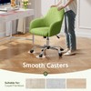Warmiehomy Velvet Desk Chair for Home Office, Modern Adjustable Swivel