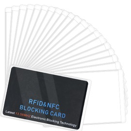 BOHUIZ New Medicare Card Holder Protector Sleeves, 20 Pack Clear PVC Soft Card Sleeves, Waterproof Social Security Cards Protector Sleeve for Business ID Cards