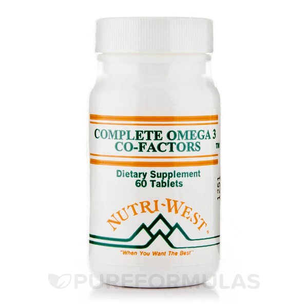 Complete Omega-3 Co-Factors (Adult Formula) - 60 Tablets by Nutri West