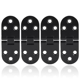 Bisagras de puerta, 4 Piezas de aleación de Zinc de bisagra abatible de Mesa, redondeadas de pestillo de Soporte para Muebles de 3.1 x1.2 pulgadas, pestillo para Accesorios de Hardware de gabinete,