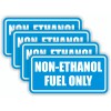 Unbranded 4-pack 2"x4" NON-ETHANOL FUEL ONLY Vinyl Stickers | Gas