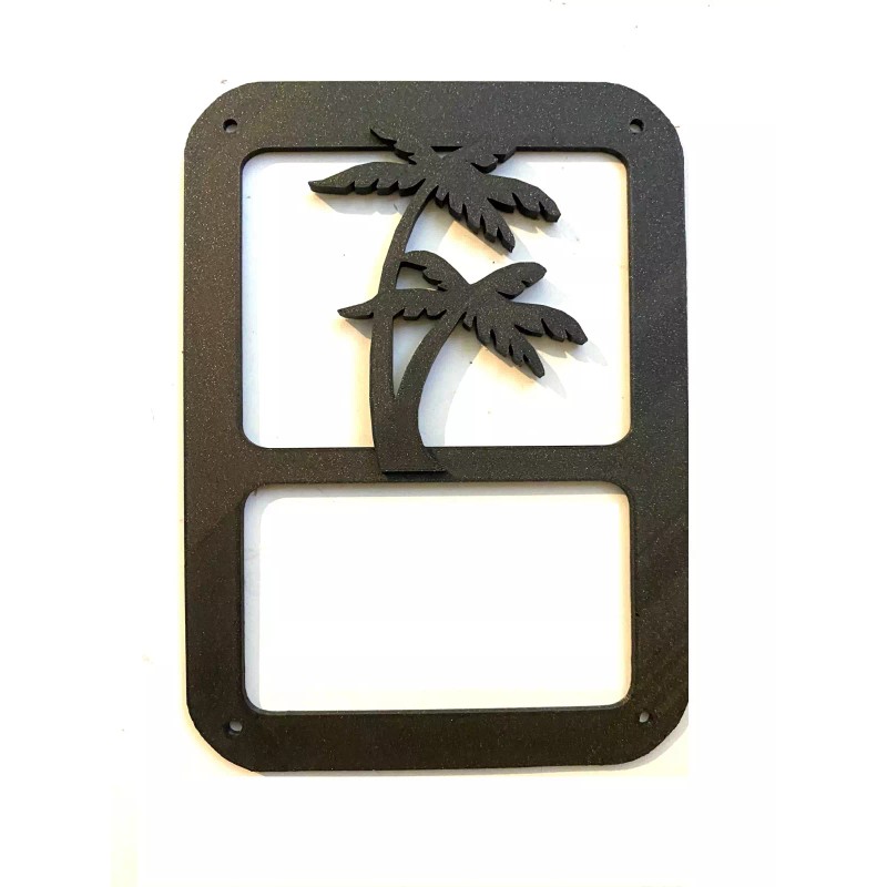 Palm Tree in 3D - BLK For Jeep Wrangler JK/JKU