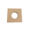 Miller Shingle Clear Cedar Light Block, Primed - 7.5 inch