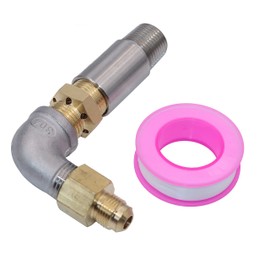 METER STAR 1/2" Propane Air Mixer Valve Nozzle Sprayer Valve Kit for Fire Pit, Fireplaces (Max Set, High Capacity 150K BTU)