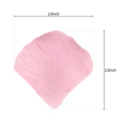 JHFGJGH 500 Pcs Exquisite Light Pink Rose Petals, Emulation Silk Rose Petals, Artificial Flower Petals for Romantic Nights, Weddings, Events, and Valentine's Day Deco (Light Pink)