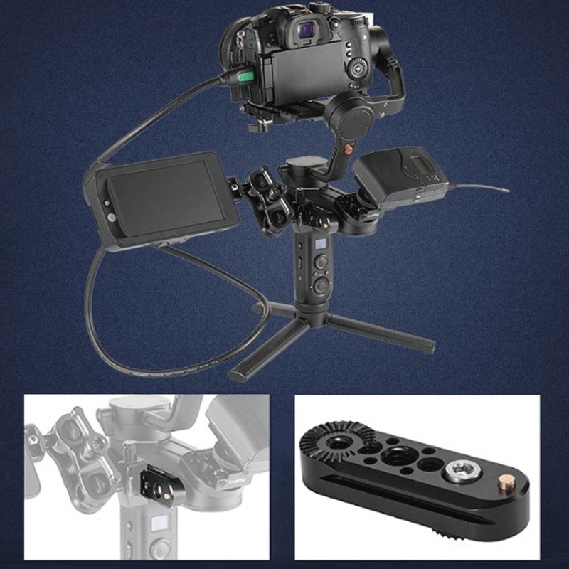 Alloy Camera Stabilizer Expansion Plate Gear Adapter Board for ZHIYUN