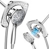 High Pressure Shower Heads, 7.2Inch 2 in 1 Rainfall Shower
