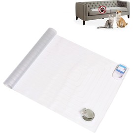 SEERWAY Scat Pet Shock Mat with Tester, Shock Pads for Dogs and Cats Training Indoor, Electric Repellent Mat Keeps Pets Off Couch, Sofa, Counter Top, 3 Training Modes, Battery Operated