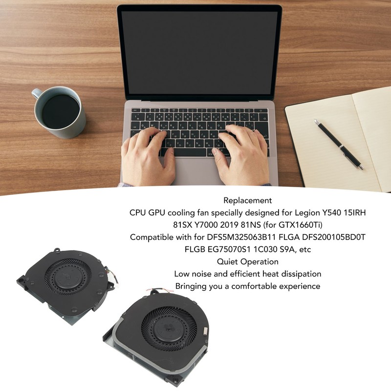 CPU GPU Cooling Fan Replacement Laptop Internal Cooling Fan for