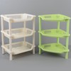 Prefabricated 3-tier corner shelf Corner shelf Prefabricated shelf Kitchen shelf Spice shelf 3-tier shelf triangle - white 2ea