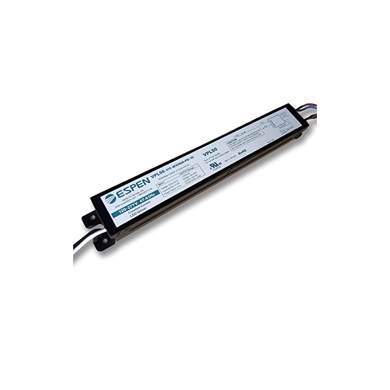 Espen Technology VPL50-075-MVHDA-PD-1C LED Driver, Constant Current, 50W, 750mA, multi-volt,