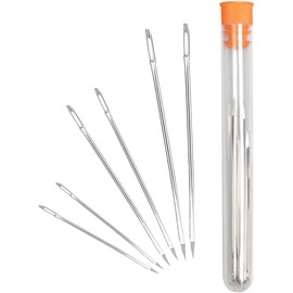 Aguja profesional de costura de piel con ojo grande Hekisek HEKILEATHER01 (6 piezas)
