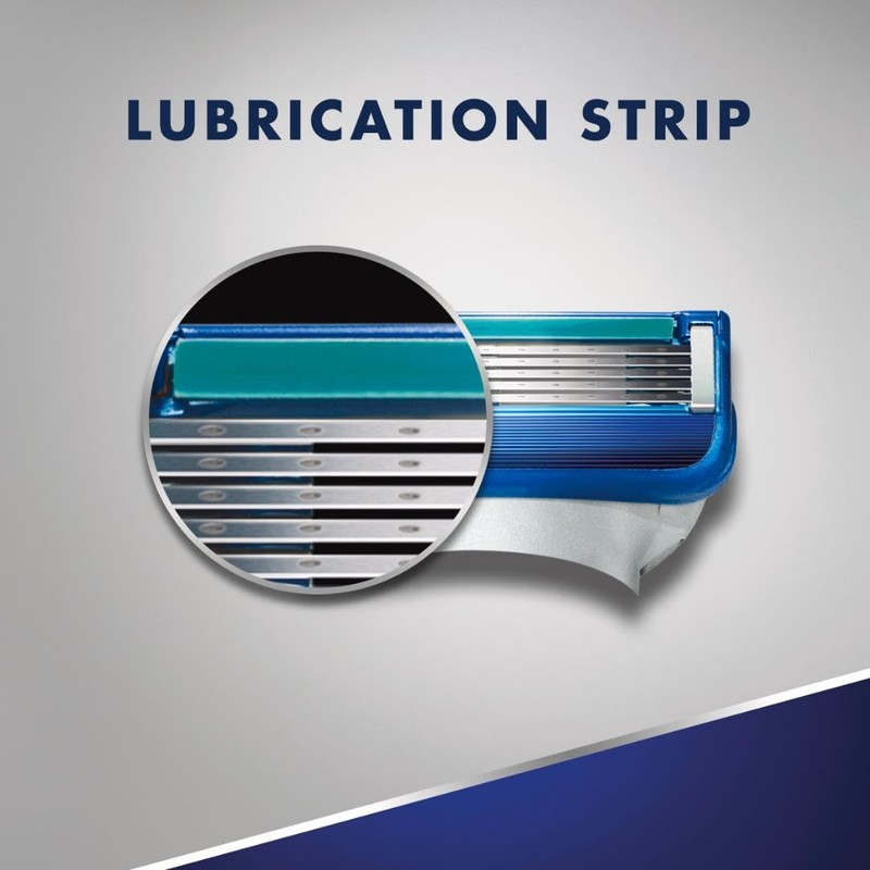 Gillette5 Mens Razor Blade Refills, 12 Count, Lubrastrip for a