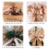 Christmas Tree Topper, 13 x 34 Inch Large Toppers Bow