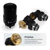 VANCOCO Thermostatic Valve + Return Valve Complete Set 1/2 Inch,
