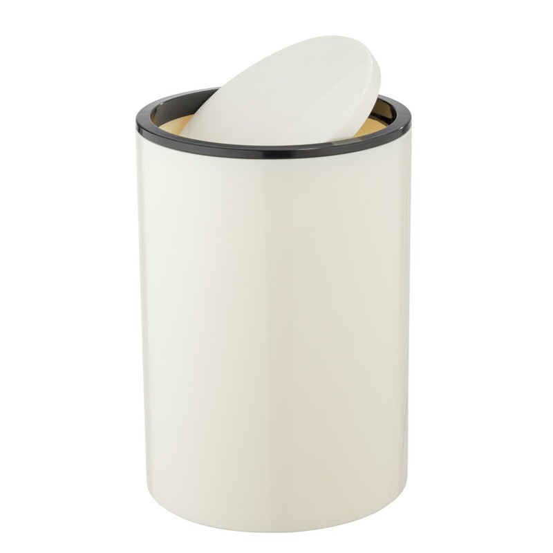 WENKO Inca Swing Lid Bin, 5 Litre Capacity, Bathroom Bin