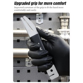 TerchPilet Hydraulic Piston Press Bicycle Disc Brake Repair Tool Kit– 4-Piece Set with Rotor Truing Fork & Brake Gap Regulators– MTB & Road Bike Caliper Alignment Tool – Black