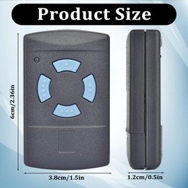 Pack of 2 Garage Door Remote Control Universal, Garage Door Opener, Universal Handheld Transmitter, Garage Door, Compatible with 868 MHz Marantec Digital 302,304,382,384,313,321,323,131 with 2 Key