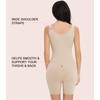 Women's Maternity Bodysuit Pregnancy Shapewear Belly Support Shorts 5” Sleeveless