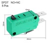 sourcing map KW3-OZ 16A 125/250VAC SPDT NO NC Button Action